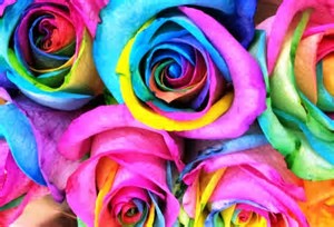 tie dye flowers